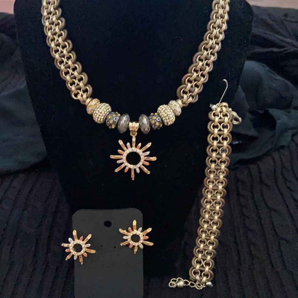 3pc artisan set chained leather